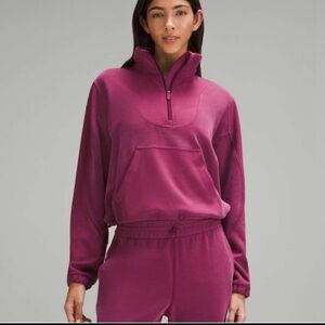 Women's lululemon Softstreme half zip top in Deep Luxe